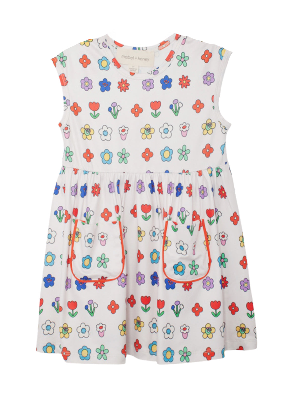 Little Garden Parade Cap Sleeve Dress