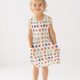 Little Garden Parade Cap Sleeve Dress