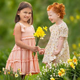 Audrey Flutter Sleeve Dress