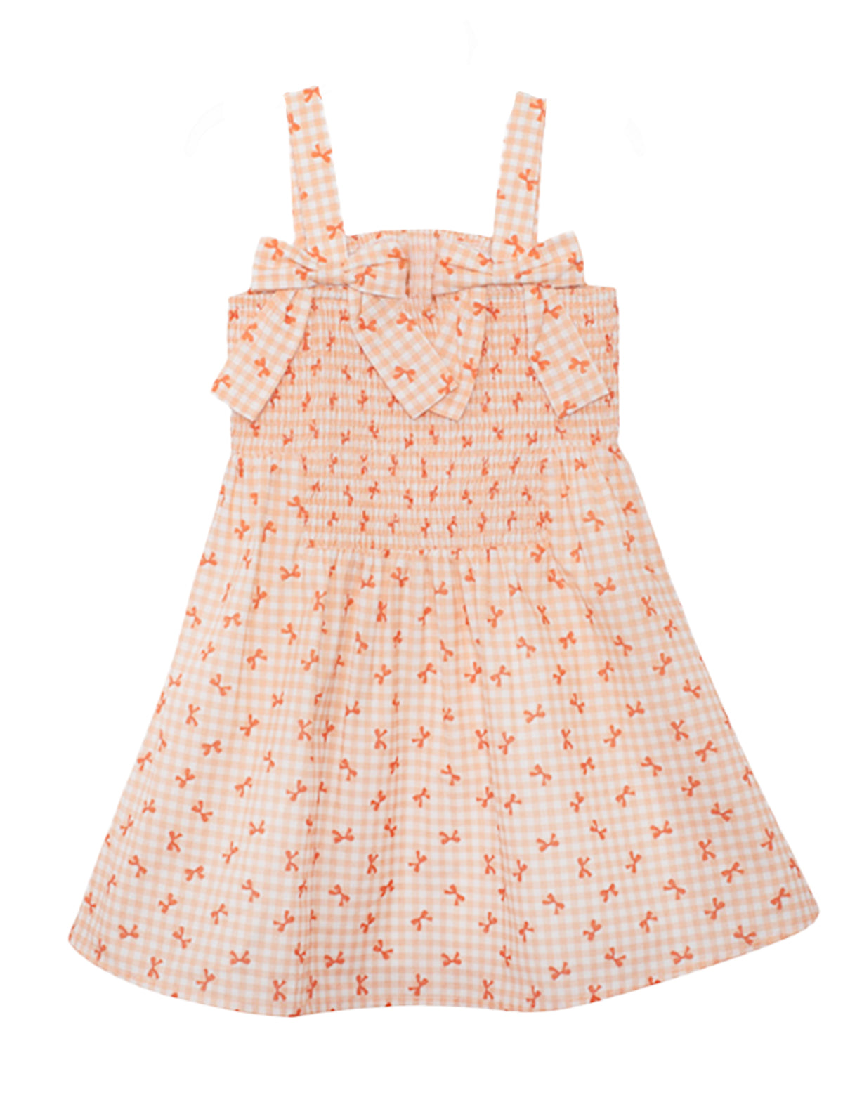 Tangerine Twirl Sleeveless Dress