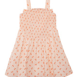 Tangerine Twirl Sleeveless Dress