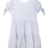 Darling Bluebell Gathered Short Sleeve with Bow Detail Dress