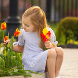 Darling Bluebell Gathered Short Sleeve with Bow Detail Dress