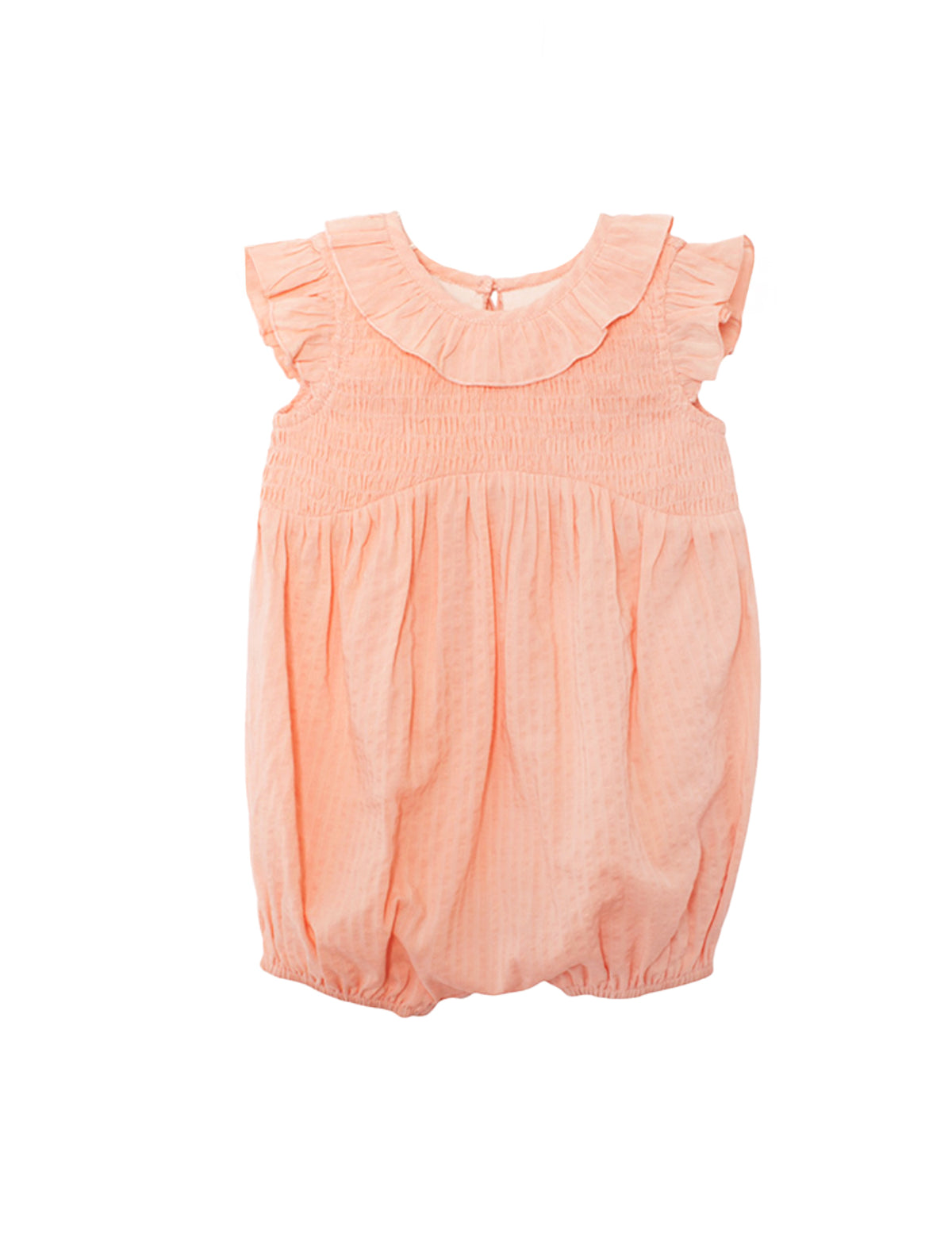 Jane Ruffled Short Sleeve Romper