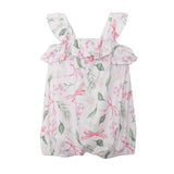 Rosie Ribbons Ruffled Tank Romper