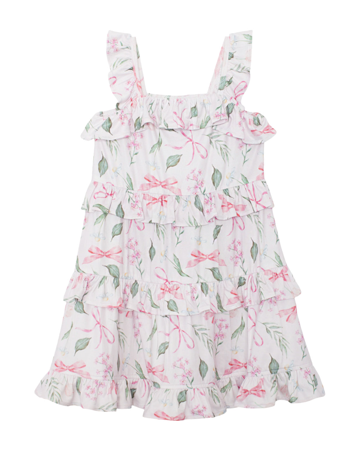 Rosie Ribbons Ruffled Tank Dress