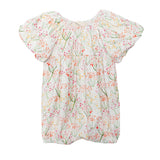 Springtime Garden Short Puff Sleeve Romper