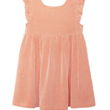 Sunkissed Apricot Short Flutter Sleeve Dress