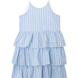 Up and Away Sleeveless Tiered Dress