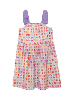 Petal Power Tank Sleeve with Knot Detail Dress