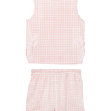 Pink Plaid Perfection Sleeveless Two Piece Set