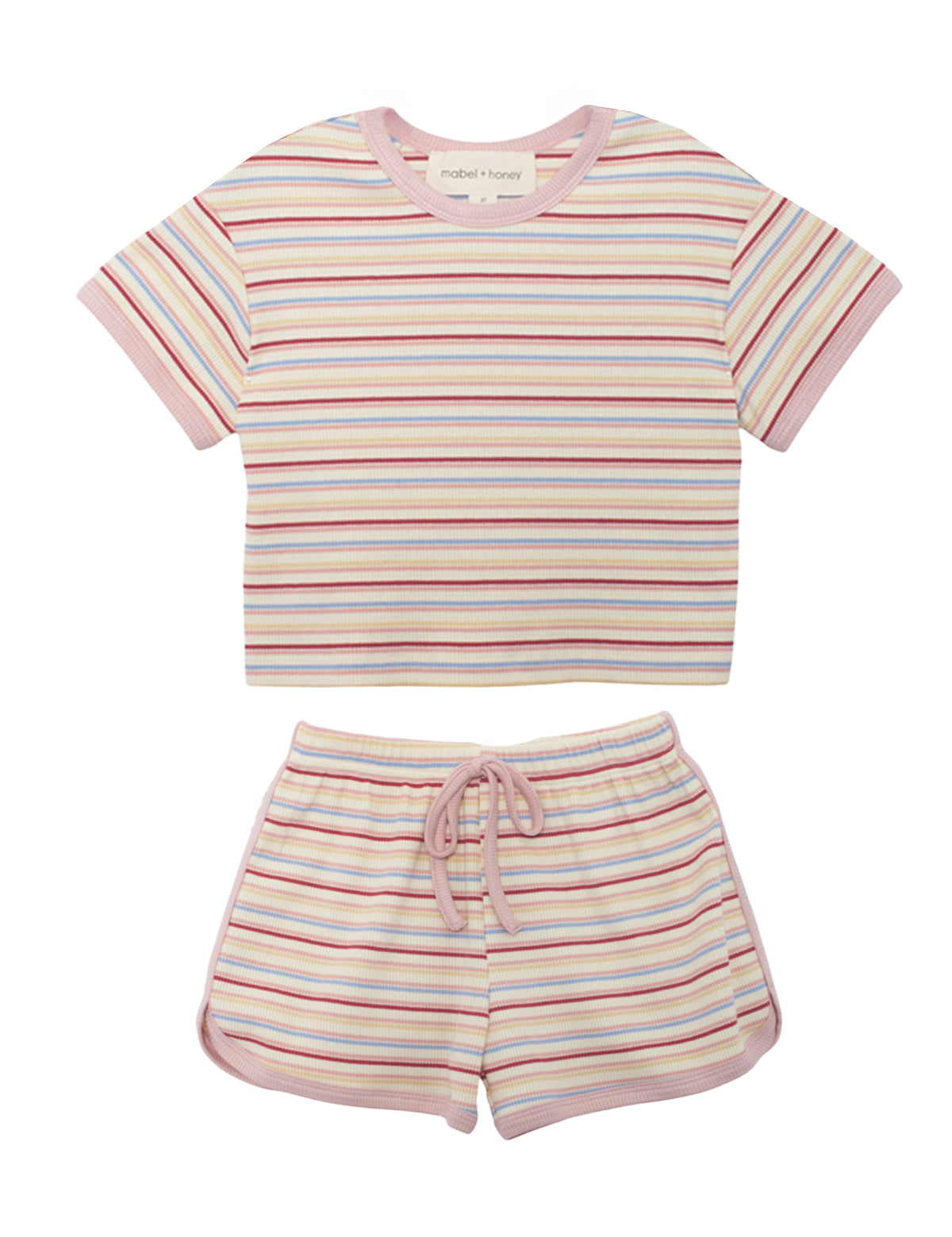 Sunset Sherbet Short Sleeve Two Piece Set