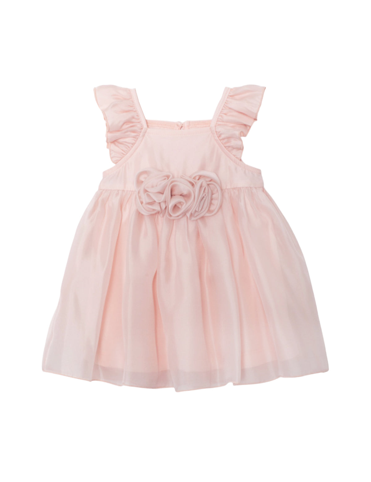 Sweet Peony Pink Flutter Sleeve Dress