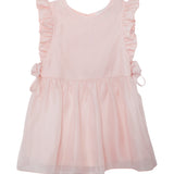 Sweet Peony Sleveless Flutter Sleeve Dress