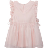 Sweet Peony Sleveless Flutter Sleeve Dress