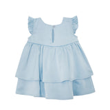 Pearly Girly Flutter Sleeve Dress