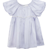 Diamond Dazzle Puff Sleeve Purple Dress