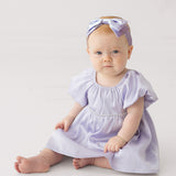 Diamond Dazzle Puff Sleeve Purple Dress