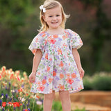 Lavender Daze Puff Sleeve Dress