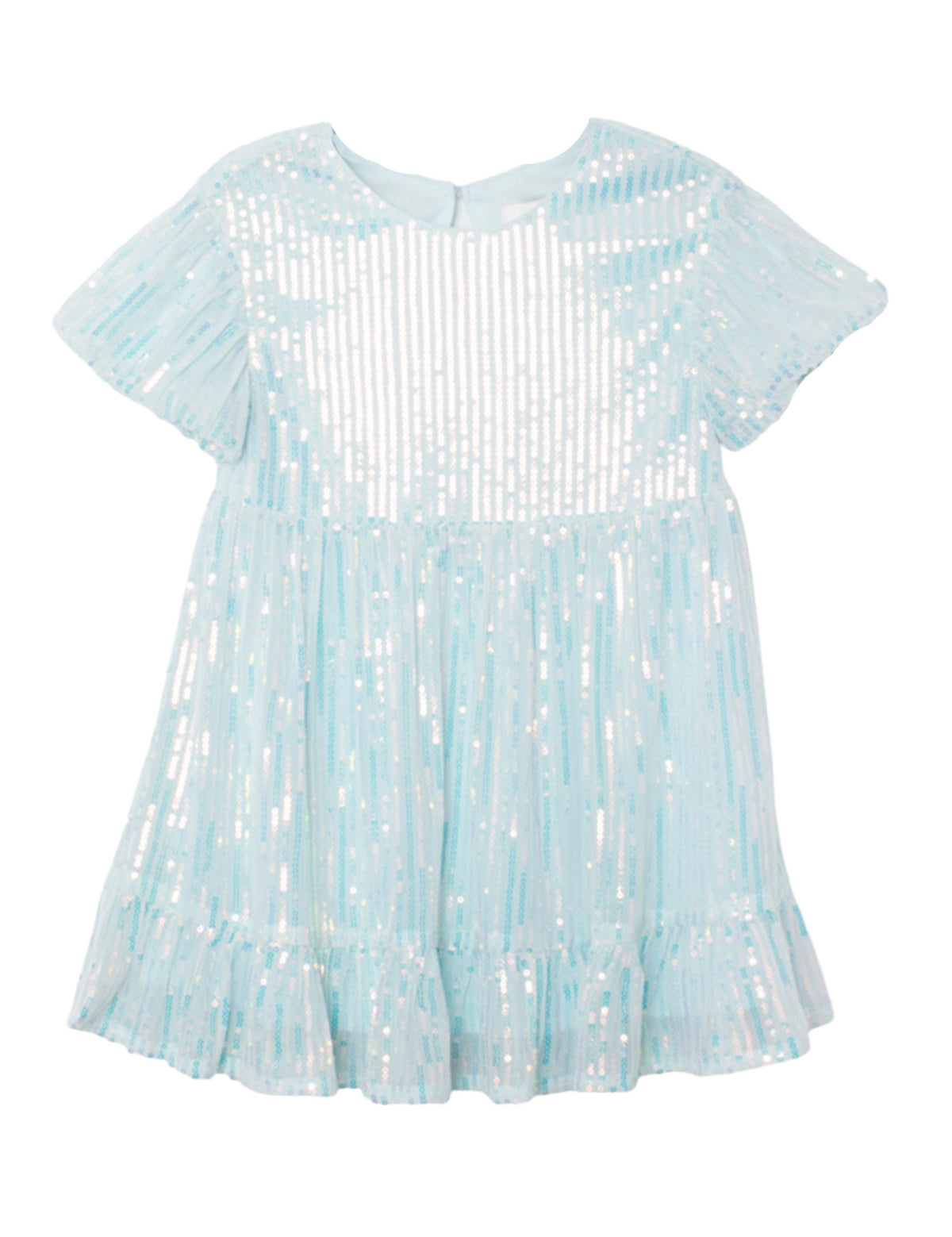 Ocean Shimmer Short Sleeve Dress