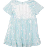 Ocean Shimmer Short Sleeve Dress