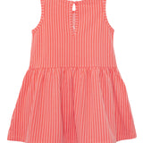 Striped Blossom Sleeveless Dress