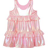 Strawberry Sparkle Sleeveless Dress Pink