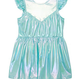 Aquamarine Cap Sleeve Dress