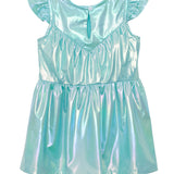 Aquamarine Cap Sleeve Dress