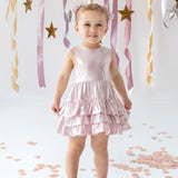 Shimmery Shim-Shim Sleeveless Dress
