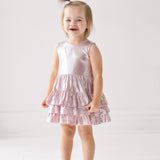 Shimmery Shim-Shim Sleeveless Dress