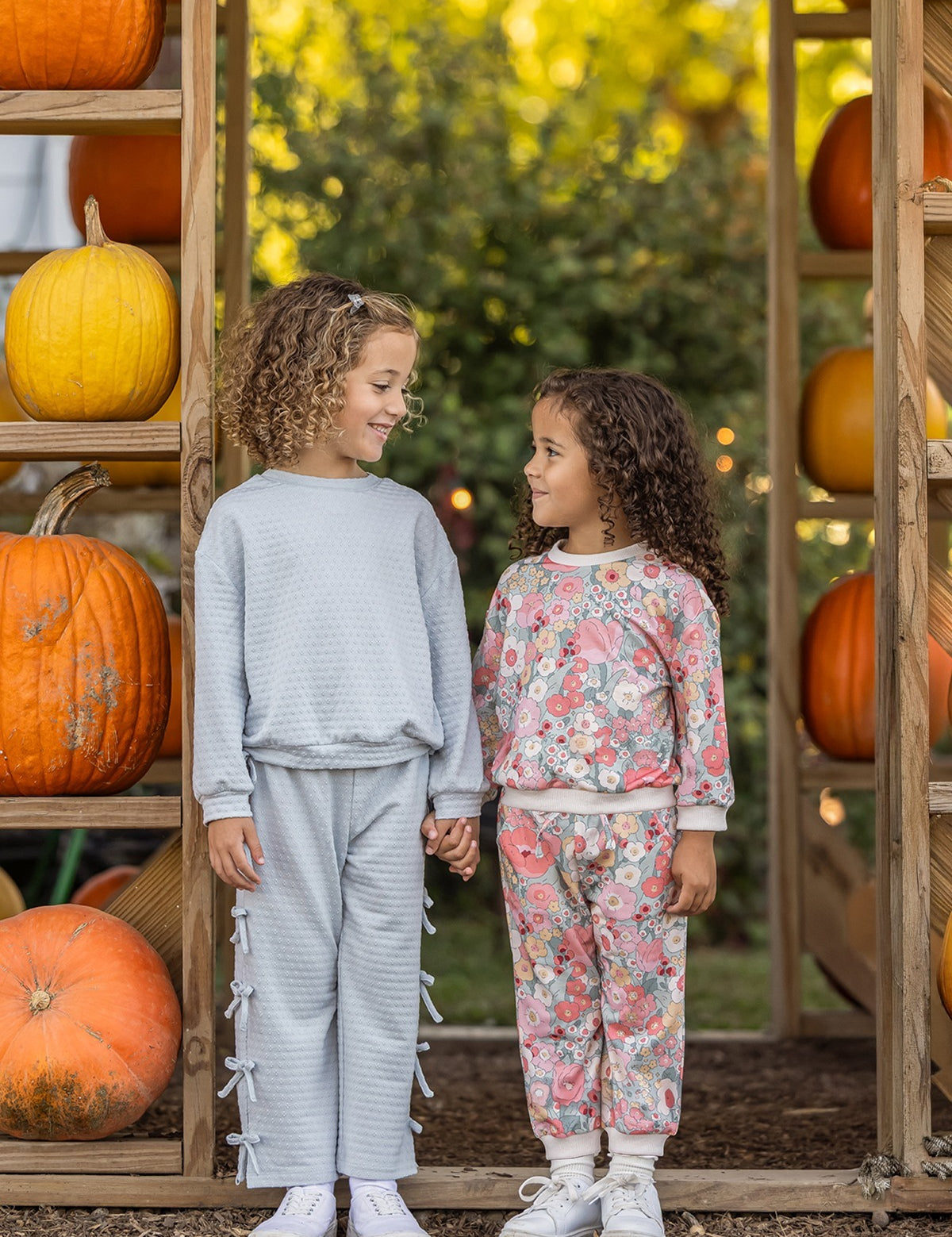 Eliza Long Sleeve Floral Sweatshirt and Jogger Set