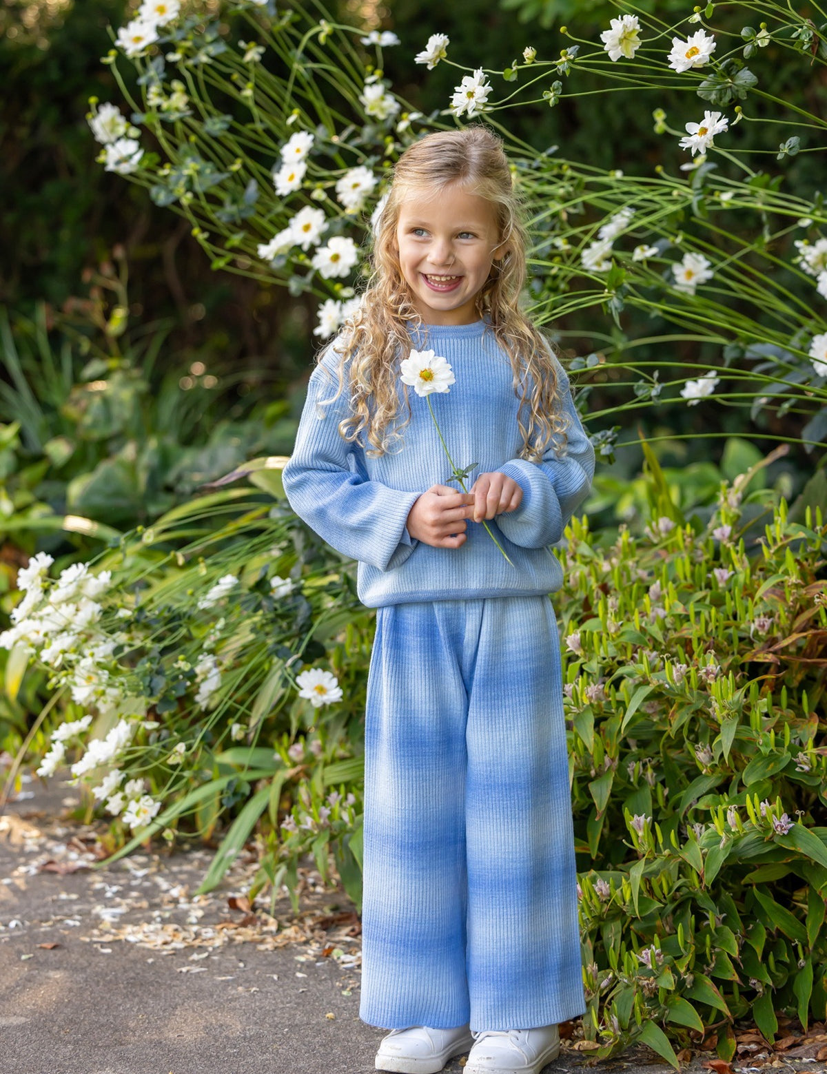 Nova Wide Leg Ombre Ribbed Knit Pants