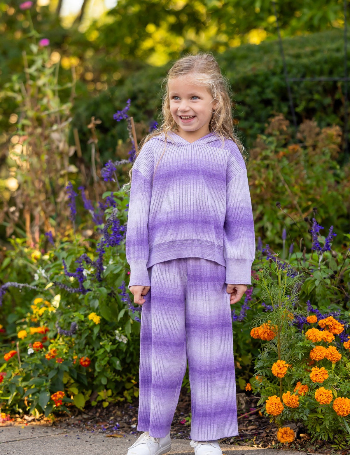 Tessa Wide Leg Ombre Ribbed Knit Pants