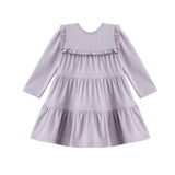 Maggie Long Sleeve Ruffle Yoke Tiered Dress
