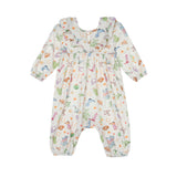 Cactus Kisses Romper Long Sleeve Print Ruffle Collar Bubble Romper