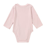 Whimsical Wildflower Bodysuit Long Sleeve Solid Scalloped Trim Snap Bottom Bodysuit