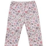 Whimsical Wildflower Legging Long Floral Print Straight Leg Leggings