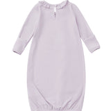 Soft Meadow Newborn Gowns Long Sleeve Solid Ruffle Trim Gown