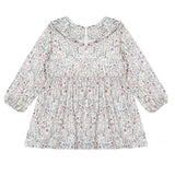 Soft Meadow Dress Long Sleeve Floral Empire Waist Dress
