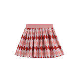 Jessica Argyle Print Ribbed Waistband Gathered Skirt