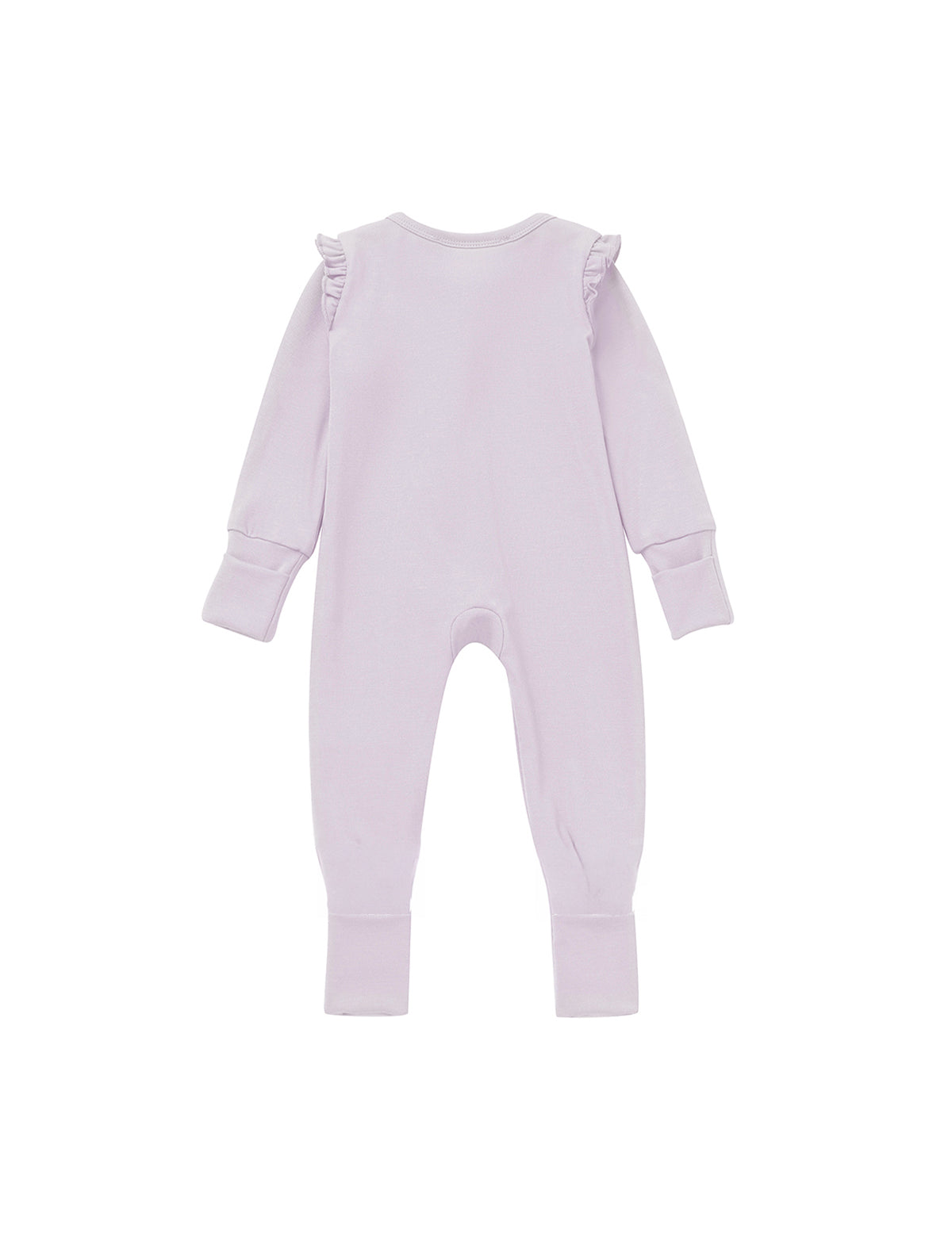 Soft Meadow Long Sleeve Solid Convertible Romper with Matching Headband
