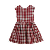 Holiday Plaid Cap Sleeve Fit and Flare Dress