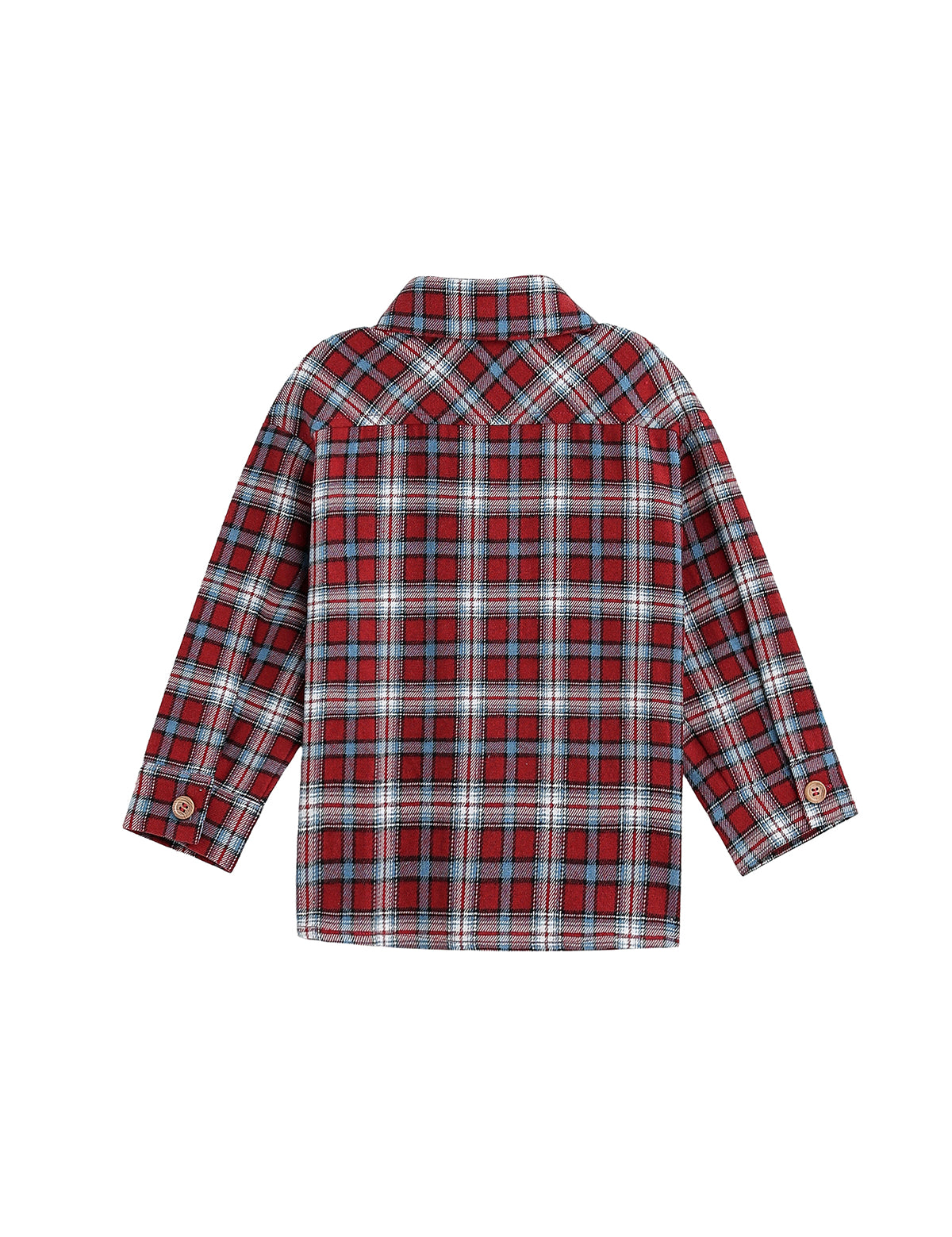 Everett Long Sleeve Plaid Flannel Button Front Chest Pocket Shirt