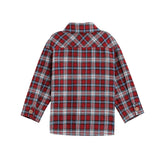 Everett Long Sleeve Plaid Flannel Button Front Chest Pocket Shirt
