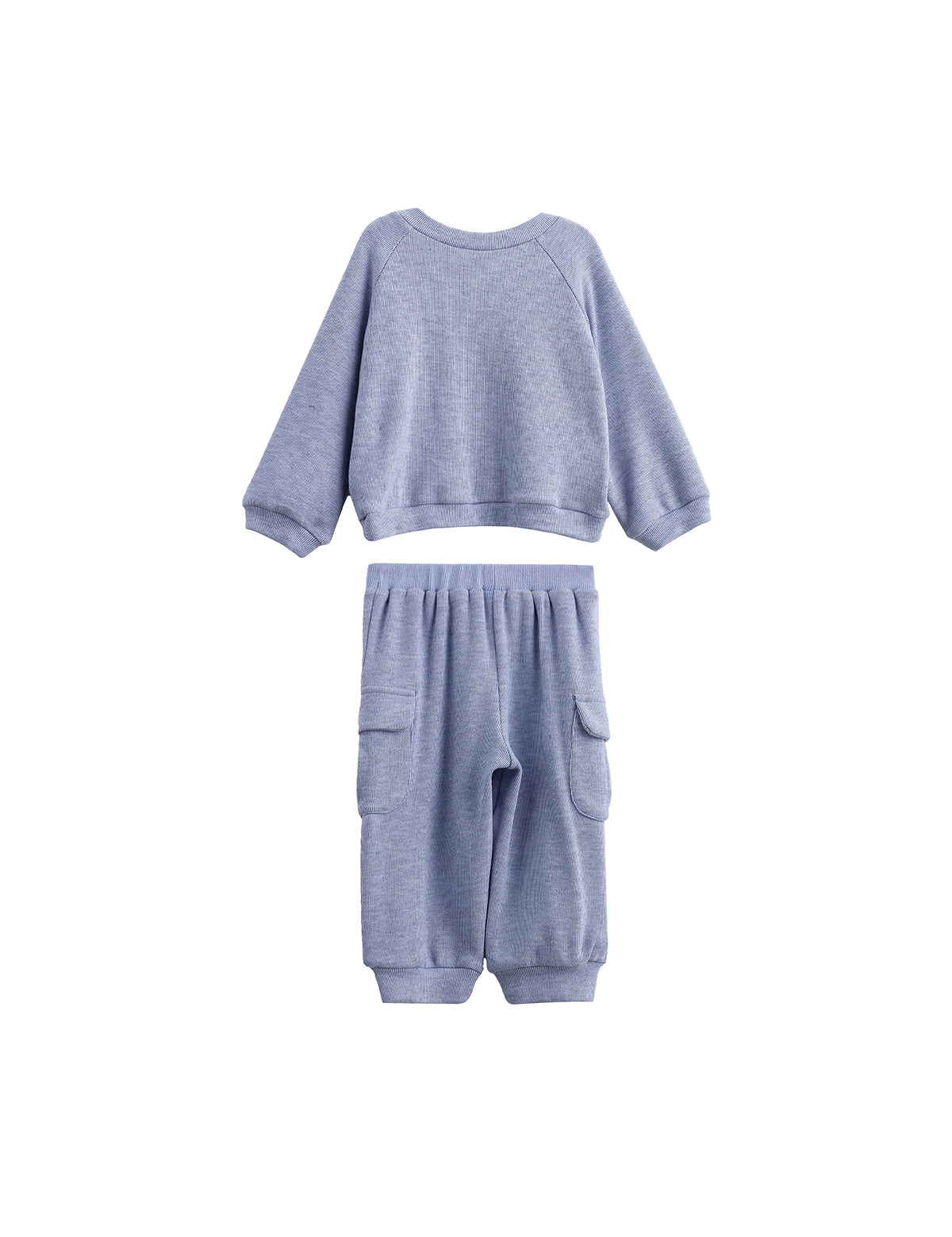 Daniel Long Sleeve Solid Henley Cargo Jogger Set