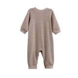 Levi Long Sleeve Ribbed Knit Straight Leg Romper