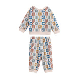 Westin Long Sleeve Western Print Sweatshirt and Jogger Set