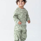 Matthew Long Sleeve Fish Print Sweatshirt and Jogger Set