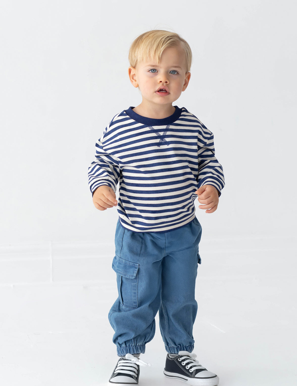 Michael Denim Cargo Pocket Jogger Pants
